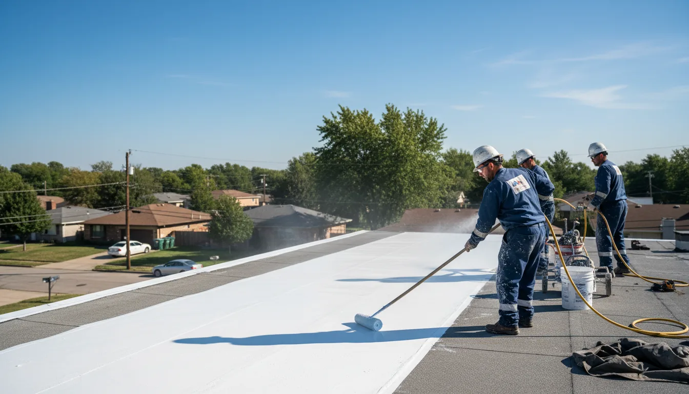 Commercial roof coating in Vancleave, MS near me